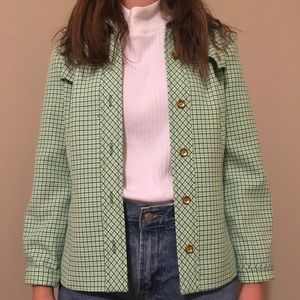 Checkered blazer. Fits small to medium